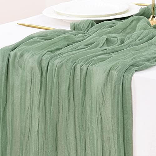 Cheesecloth Table Runner Fall Boho Wedding Birthday Party Home Decor by Socomi