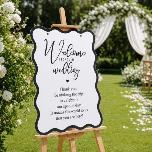 Yousoontic 24" x 18" Acrylic Wedding Welcome Sign Display Outdoor Indoor by Yousoontic