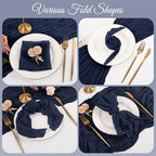 100 Pack Navy Blue Napkins 20x20Inch Cheesecloth Napkins - Image 4