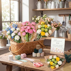 Gilprop 63 Pcs Flower Bar Bouquet Kit, Multicolor, Kraft Paper, Plastic - Image 4