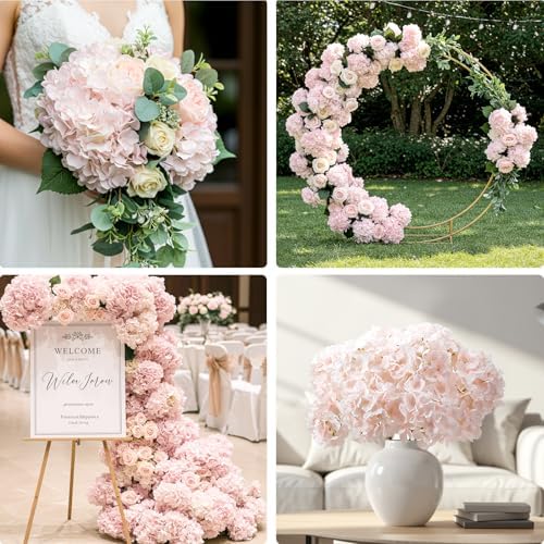 Auihiay 404Pcs Hydrangea Artificial Flowers Bulk, Faux Hydrangea Flowers - Image 5