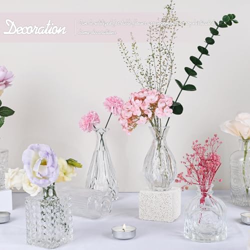 TBWIND 24pcs Clear Glass Bud Vases Set - Image 2
