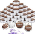 MTLEE 50 Pcs Wedding Candles Gift Favors for Guests 1 Oz, Wooden Grain by MTLEE