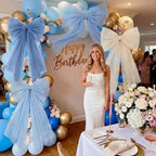 6 Pcs Big Blue Mesh Bows for Backdrop 31.5"x19.7" - Image 4
