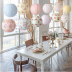 Baquler 12 Pcs Floral Paper Lanterns 10 Inch Tea Party Decorations - Image 6