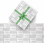 AOFUN Personalized Name Text Custom Wrapping Paper Picture Personalized Gift Wrap Paper Custom Wrapping Paper Picture Custom Name Wrapping Paper 3 Rolls 58"" x 23"", Style 23 - Image 2
