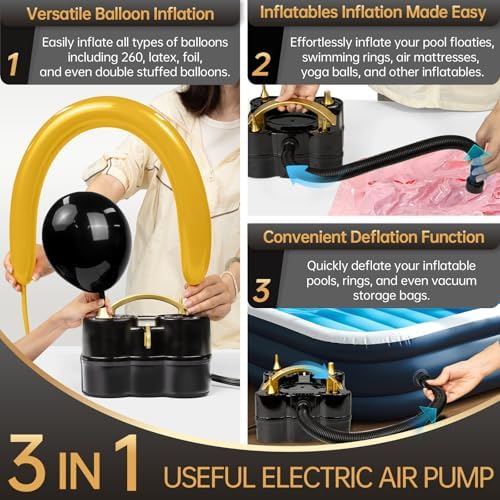 Bezente Brown Balloons Latex Party Balloons - 100 Pack 12 inch Round Helium Dark Premium Boho Coffee Brown Balloons and Electric Balloon Pump Multiple - Image 3