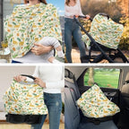 Dinosaur Jungle Basket Covers & Nursing Pillow Cover for Baby Fun Newborn Registry & Shower Gift for Boys Girls Breathable Washable Not Easy to Fade - Image 2