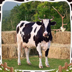 Funrous 5 ft Realistic Cow Cardboard Stand-up Party Decor, 1 Pcs - Image 6