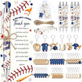 145 Pieces Baseball Baby Shower Favors for Guest Little Slugger is on Way Ballpoint Pens Keychains Gifts for Boys Bulk Retractable Baby Shower Pens Gender Reveal Thank You Cards Souvenir Party Favors by EYNDYN