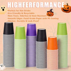 300 Pack 8 oz Halloween Disposable Paper Cups for Halloween Birthday Party - Image 4