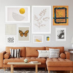 FLYJOE 12x12 Frame - Metal Square Picture Frame With Plexiglass | 12x12 Frame With Mat for 10x10 | Minimalist Modern Poster Frame | Hanging Hardware Included | Silver, 3Pcs - Image 6