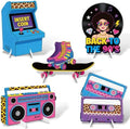 5Pcs 90s Party Decorations, Large Retro Theme Cardboard Cutouts Arcade Game Machine Boombox Vintage 90s Yard Sign for Neon Hip Hop Music Birthday Indoor Outdoor Photo Props Booth Backdrop by WelcometoLawnIdyll