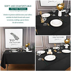Showgeous 60x126 Inch Black Rectangle Tablecloth 10 Pack Fit 7FT Table - Image 5