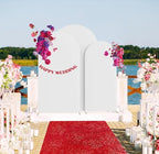 HAINARverS Set of 3 Stretchy Arch Backdrop Covers, White, 6FT/6.6FT/7.2FT - Image 5