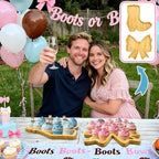 Boots or Bows Gender Reveal Decorations Wooden Boot Bow Charcuterie Boards - Image 7