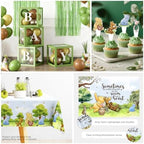280pcs Bear Baby Shower Decorations Complete Party Set, 25 guests - Image 6