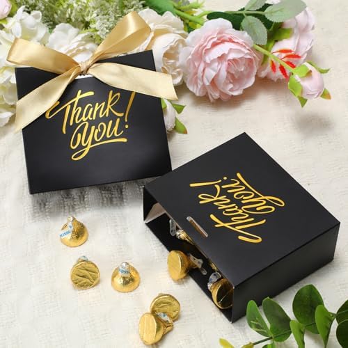 DOYIDE 120 Pack Small Thank You Gift Bags, Party Favor Bags with Bow Ribbon - Image 2