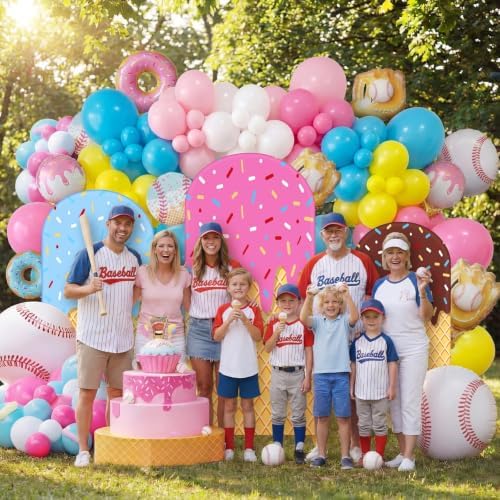 Moukeren 3 Pcs Ice Cream Drip Arch Cover, 4ft 5ft 6ft Spandex Decor - Image 4