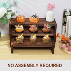 3-Tier Wooden Cupcake Stand & Display Risers, for Food Desserts & More, Sturdy & Reusable - Image 4