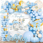 Little Pumpkin Baby Shower Decorations Party Supplies Blue by Unknown