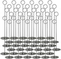 Urban Deco 36PK Table Number Holders Place Card Holders 12 Inch Table Card Holders Steel Card Holders for Photos, Food Signs, Memo Notes, Weddings, Restaurants, Birthdays (Black 36PK) by UrbanDeco