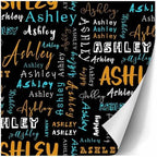 AOFUN Custom Gift Wrapping Paper Wrapping Paper Roll with Printed Name Gift Wrap Funny Personalized Wrapping Paper with Name/Text Personalized Name Heart 5 Rolls 58" x 23" - Image 3