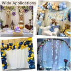 50ft x 10ft Wrinkle Free Ivory Backdrop Curtain for Parties, 10 Panels 5x10ft Silky Polyester Ivory Wedding Backdrop Drapes Photo Back Drop Cloth for Birthday Baby Shower Photography Background - Image 3