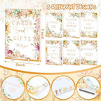 Vercraft 6 Pcs a Little Pumpkin Is on The Way Baby Shower Table Sign Decor - Image 2