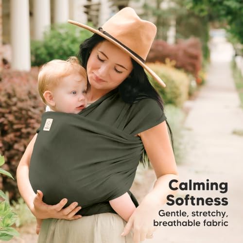 KeaBabies Baby Wrap Carrier, All in 1 Original Baby Carrier (Forest) - Image 3
