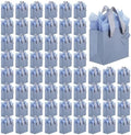 Qilery 50 Pcs Halloween Small Gift Bags, Dusty Blue, 4.7 x 2.4 x 3.9'' by Qilery