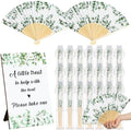 Leinuosen 51 Pcs Wedding Favors for Guests Bulk Eucalyptus Leaves Fans by Leinuosen