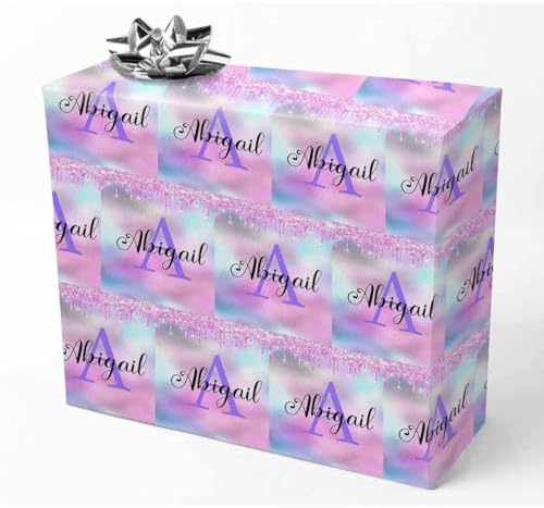 AOFUN Custom Wrapping Paper - Funny Gift For Boys & Men, Personalized - 3 Rolls, 58" x 23" Each by Unknown
