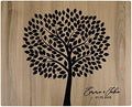 Andaz Press Large Wooden Welcome Sign for Wedding, Rustic Welcome Sign 16" x 20" Custom Names & Date Tree Leaves Thumbprint Wedding Signage English Oak MDF Wood Finish Reception Indoor Outdoor Signs by AndazPress