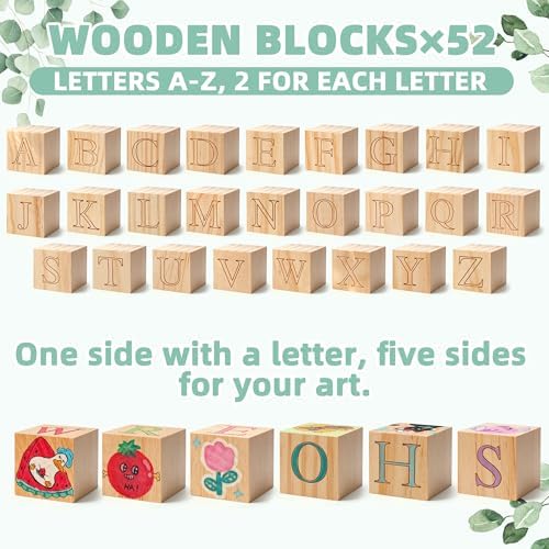 wookidel 118PCS Baby Shower Games Kit, Baby Blocks for Baby Shower - Image 3