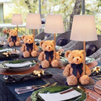 4 Sets Tartan Plaids Baby Shower Table Centerpieces Tablescape by Unknown