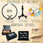 Wizard Baby Shower Guest Book Alternative Drop Box Personalized Keepsake - Image 5