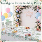 Ceenna Greenery Party Supply Decoration for 50, Sage Green - Image 5