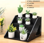 Jetec 4 Tier Wood Retail Cupcake Display Stands, Black - Image 5