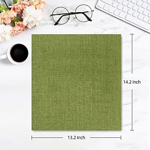 potricher Photo Album 4x6 Photos, 1000 Pockets, Linen Cover, Green - Image 2