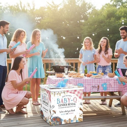 AmazingSpark 28in Giant Gender Reveal Gift Box Kit, Baby-q - Image 5