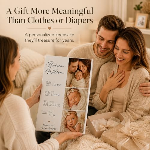 TWING Custom Baby Birth Details Photo Canvas Print Wall Decor, 16 x 20 in - Image 3