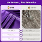 10ftx10ft Shimmer Purple Sequin Backdrop Curtain for Parties-2 Panels 5x10ft Thick Wrinkle Free Glitter Backdrop Drapes Photo Back Drop Curtains for Girl Birthday Wedding Photography Background - Image 2
