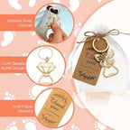 24 pcs Butterfly Bottle Openers Baby Shower Favors for Guests Bottle Opener Baby Shower Souvenirs Gift Decorations with Organza Bags Thank You Tags for Theme Party Favors (Gold Butterfly Style) - Image 5