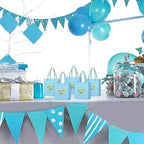 Honoson 60 Pcs Mini Thank You Gift Bag with Handle Bulk,Light Blue - Image 6