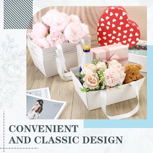 Glenmal 72 Pcs Baskets for Gifts Waterproof Empty Kraft Basket Bulk,White - Image 4