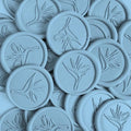 Bird of Paradise Wax Seal Sticker (Dusty Blue) by SolePaperCoLLC