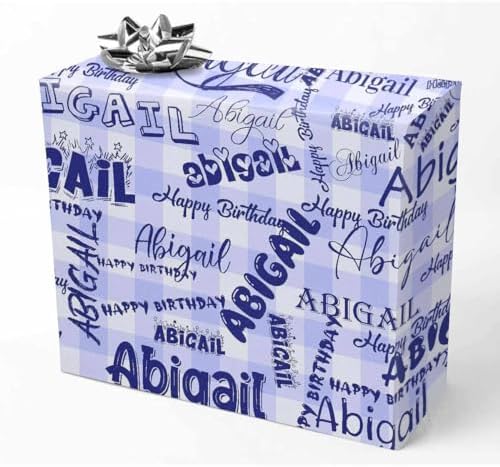 AOFUN Personalized Gift Wrapping Paper Holiday Gift For Couples Custom Gift Tissue Paper Roll Birthday Wrapping Christmas Gift Wrapping 3 Rolls 58" x 23" by Unknown