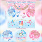 Gender Reveal Boy or Girl Photography Backdrop, 10x10FT - Image 7