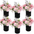 Birthday Flowers Centerpiece, Set of 6, Dusty Pink & Rose Gold by DIYDOFUN